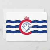 Invitations patriotiques avec drapeau de Cincinnat (Dos)