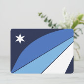 Invitations patriotiques avec Drapeau de Columbia, (Debout devant)