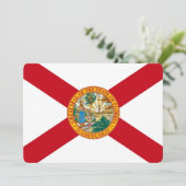 Invitations patriotiques avec Drapeau de Floride (Debout devant)