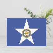 Invitations patriotiques avec Drapeau de Houston (Debout devant)