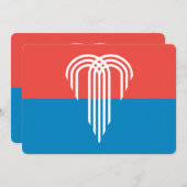 Invitations patriotiques avec Drapeau de Kansas Ci (Devant / Derrière)