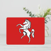 Invitations patriotiques avec Drapeau de Kent, Ang (Debout devant)