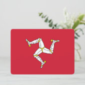 Invitations patriotiques avec Drapeau de l'île de  (Debout devant)