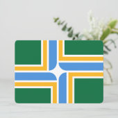 Invitations patriotiques avec drapeau de Portland (Debout devant)