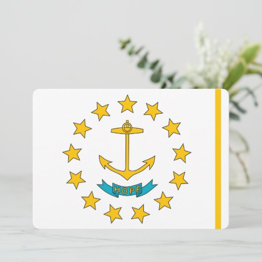 Invitations patriotiques avec drapeau de Rhode Isl (Debout devant)
