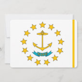 Invitations patriotiques avec drapeau de Rhode Isl (Dos)