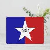 Invitations patriotiques avec Drapeau de San Anton (Debout devant)