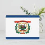 Invitations patriotiques avec drapeau de Virginie  (Debout devant)