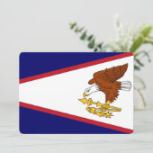 Invitations patriotiques avec Drapeau des Samoa am (Debout devant)