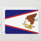 Invitations patriotiques avec Drapeau des Samoa am (Dos)