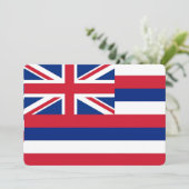 Invitations patriotiques avec Drapeau d'Hawaï (Debout devant)