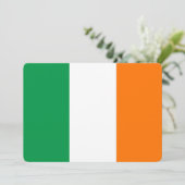 Invitations patriotiques avec drapeau d'Irlande (Debout devant)