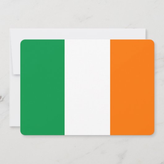 Invitations patriotiques avec drapeau d'Irlande (Devant)