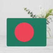 Invitations patriotiques avec Drapeau du Banglades (Debout devant)