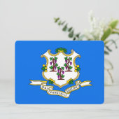 Invitations patriotiques avec drapeau du Connectic (Debout devant)