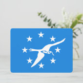 Invitations patriotiques avec Drapeau du Corpus Ch (Debout devant)