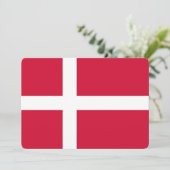 Invitations patriotiques avec Drapeau du Danemark (Debout devant)