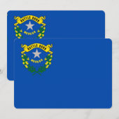 Invitations patriotiques avec Drapeau du Nevada (Devant / Derrière)