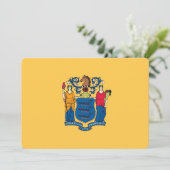 Invitations patriotiques avec Drapeau du New Jerse (Debout devant)