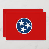 Invitations patriotiques avec Drapeau du Tennessee (Devant / Derrière)