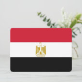 Invitations patriotiques avec drapeau égyptien (Debout devant)