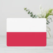 Invitations patriotiques avec drapeau polonais (Debout devant)