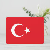 Invitations patriotiques avec Drapeau turc (Debout devant)