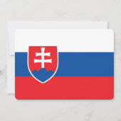 Invitations patriotiques avec le drapeau de Slovaq (Dos)