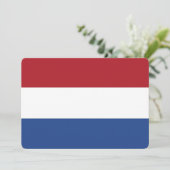 Invitations patriotiques avec le drapeau des Pays- (Debout devant)