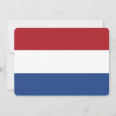 Invitations patriotiques avec le drapeau des Pays- (Dos)