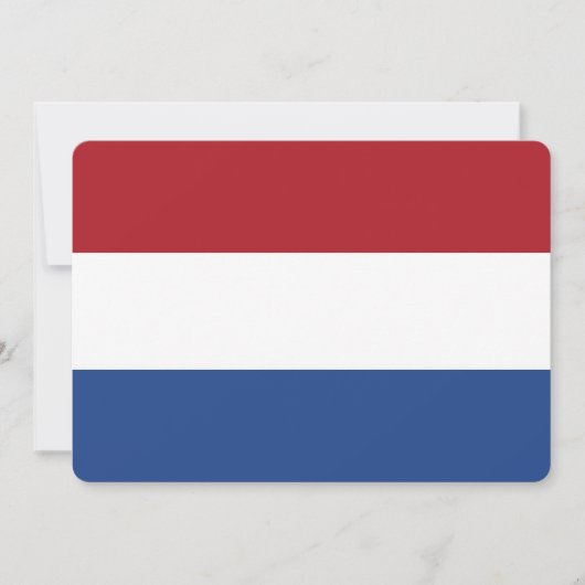 Invitations patriotiques avec le drapeau des Pays- (Devant)