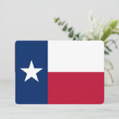 Invitations patriotiques avec le drapeau du Texas (Debout devant)
