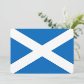Invitations patriotiques avec le drapeau écossais (Debout devant)