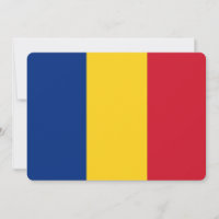 Invitations patriotiques avec le drapeau roumain