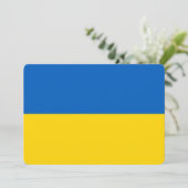 Invitations patriotiques avec le drapeau ukrainien (Debout devant)