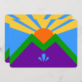 Invitations patriotiques, Drapeau de Manitou Sprin (Devant / Derrière)