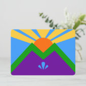 Invitations patriotiques, Drapeau de Manitou Sprin (Debout devant)