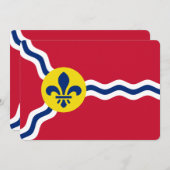 Invitations patriotiques, Drapeau de Saint-Louis,  (Devant / Derrière)