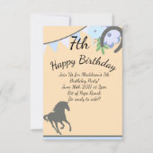 Invitations Peach Pony (Devant)