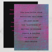 Invitations peintes 6,5 x 8,75 (Devant / Derrière)