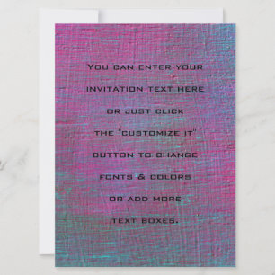 Invitations peintes 6,5 x 8,75