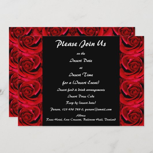 Invitations - personnalisables (Devant / Derrière)