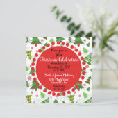 Invitations personnalisables à Noël (Debout devant)