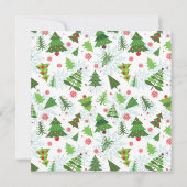 Invitations personnalisables à Noël (Dos)