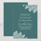 Invitations personnalisables chiques de mariage (Devant / Derrière)