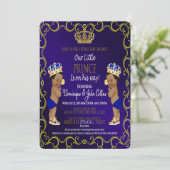 Invitations personnalisables de baby shower (Debout devant)