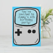 invitations personnalisables de la fête d'annivers (Debout devant)