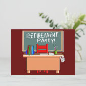 Invitations personnalisables de partie de retraite (Debout devant)