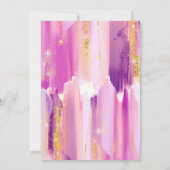 Invitations personnalisables de parties artistique (Dos)