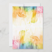 Invitations personnalisables de parties artistique (Dos)